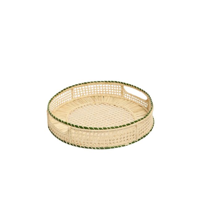 LA DOUBLE J | La Double J | Raffia Tray | Green