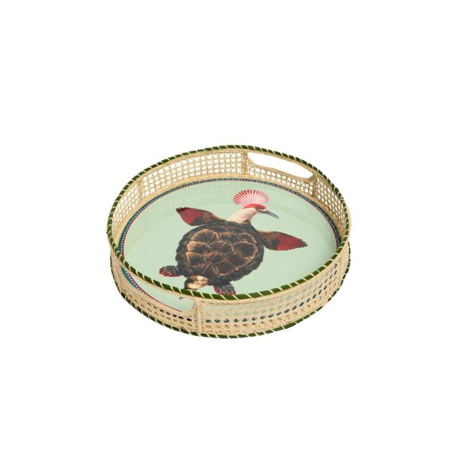 LA DOUBLE J | La Double J | Raffia Tray | Green