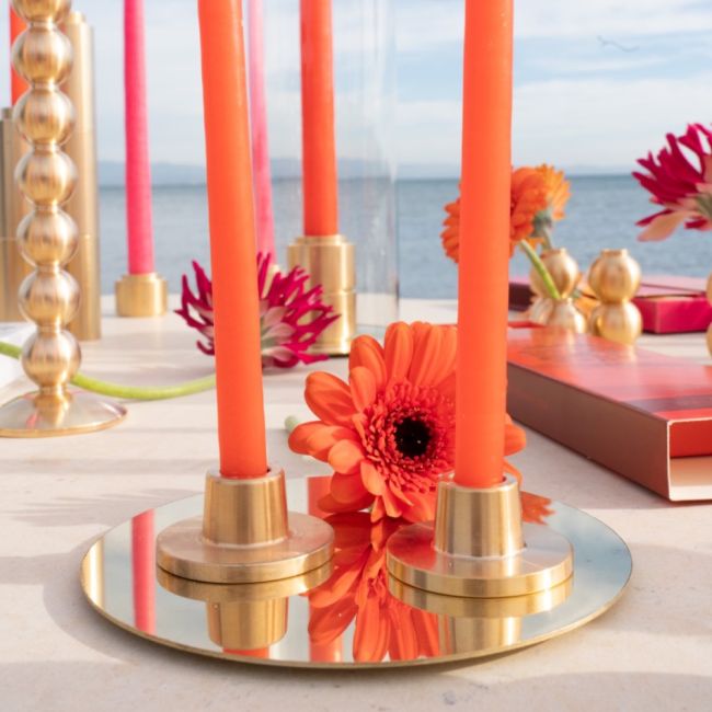 MAISON PECHAVY | Maison Pechavy | Set van 2 kaarsenhouders | Messing