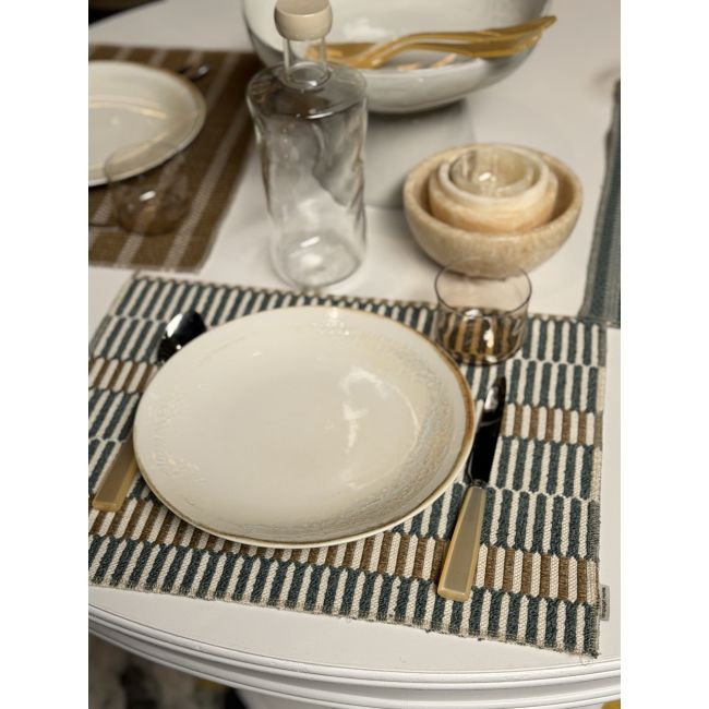 VORSPAGET HOME | Vorspaget Home | Placemat | Outdoor Vida Teal | Blauw/Peanuts