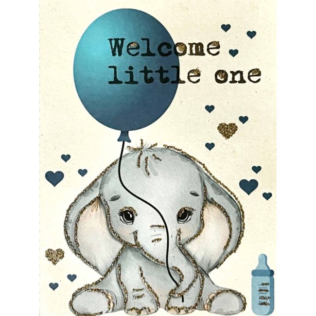 VANILLA FLY  | Vanilla Fly | Wenskaart | Welcome Little One Boy