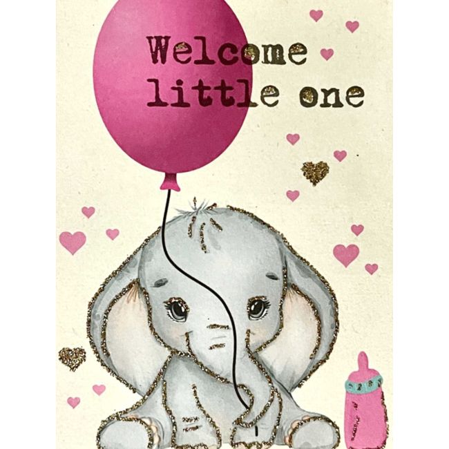 VANILLA FLY  | Vanilla Fly | Wenskaart | Welcome Little One Girl