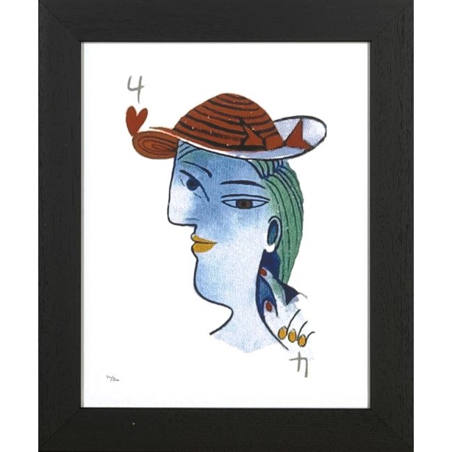PICASSO | Picasso | Print met lijst | Women's Playing Card | 584D