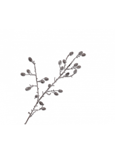 Silk-ka | Naald tak | Bruin / Wit | 86cm