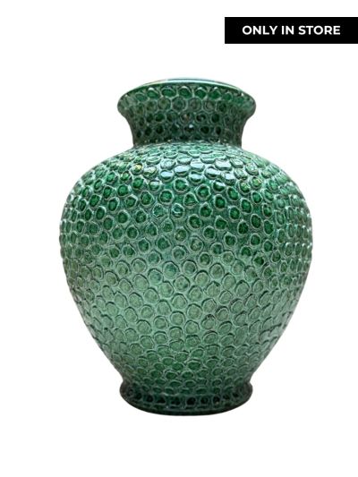 Dolfi Keramieken Vaas Green Dots Only In Store - Vorspaget Home