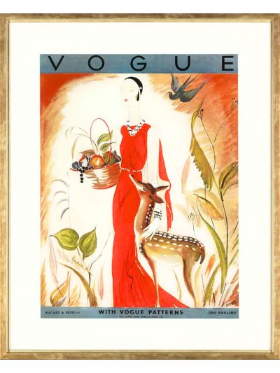 Vogue Covers  Print met lijst  Vogue August 1930 