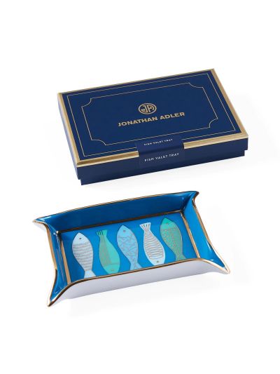 Jonathan Adler | Fish Valet Tray | Blauw