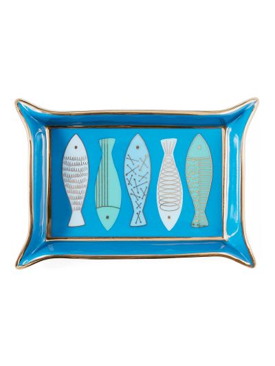 Jonathan Adler | Fish Valet Tray | Blauw