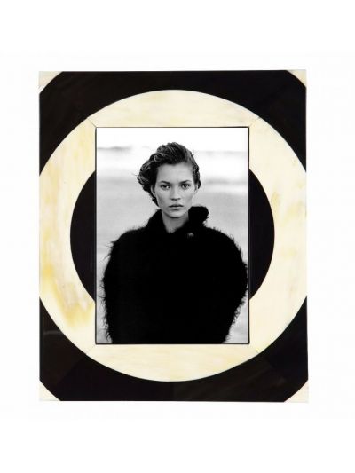 Fotolijst target design | Gemêleerd hoorn | 13x18cm