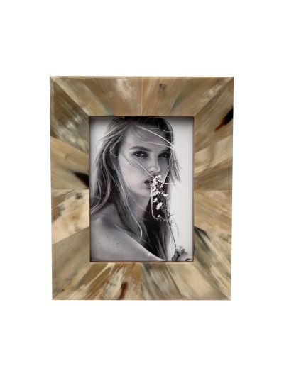 Fotolijst | Gemêleerd hoorn | Beige | 13x18cm | Vorspaget Home