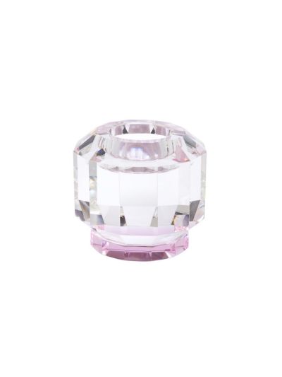 Abhika | Kaarsenhouder | Crissy | Clear/Pink