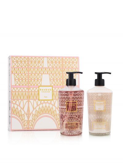 Baobab Collection Paris Hand Wash Gel + Body & Hand Lotion - Gift Box