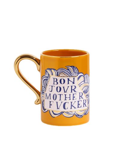 L'objet | Ruan Hoffman Mother Fucker Mug |Yellow&Gold | Vorspaget Home