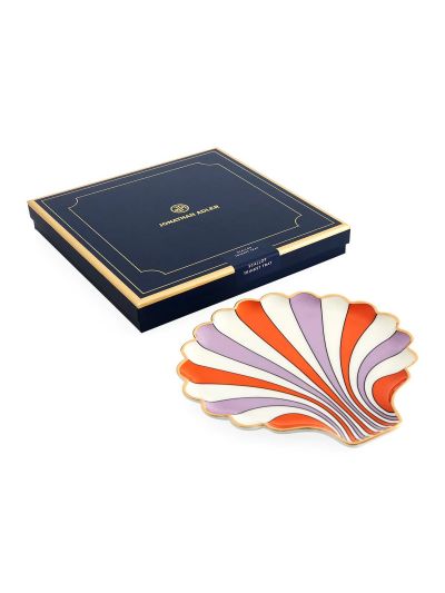 Jonathan Adler | Scallop Tray | Oranje/paars