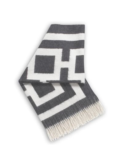 Jonathan Adler Richard Nixon Throw Charcoal