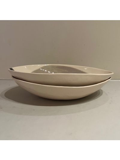 Wonki Ware | Schaal Ovaal Poppy | Warm Grey